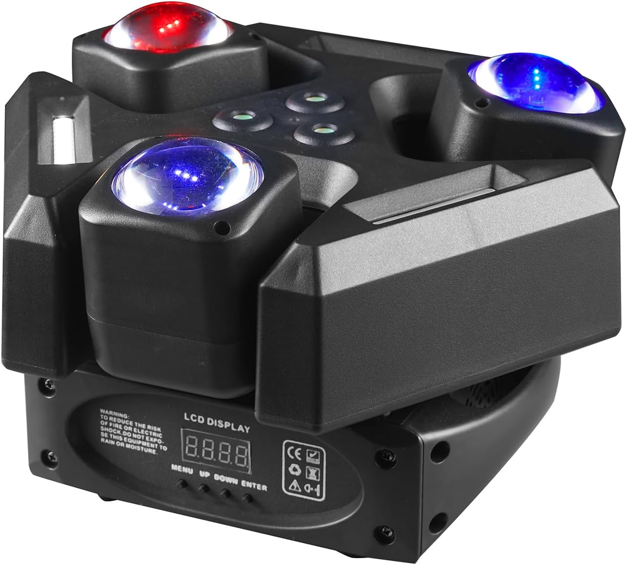 Moving Head Stage Light, LED DJ Lights with DMX512 Controller, Sound Activation, 9pcs 10W RGBW LED Beads,Dimmer Strobe Effect