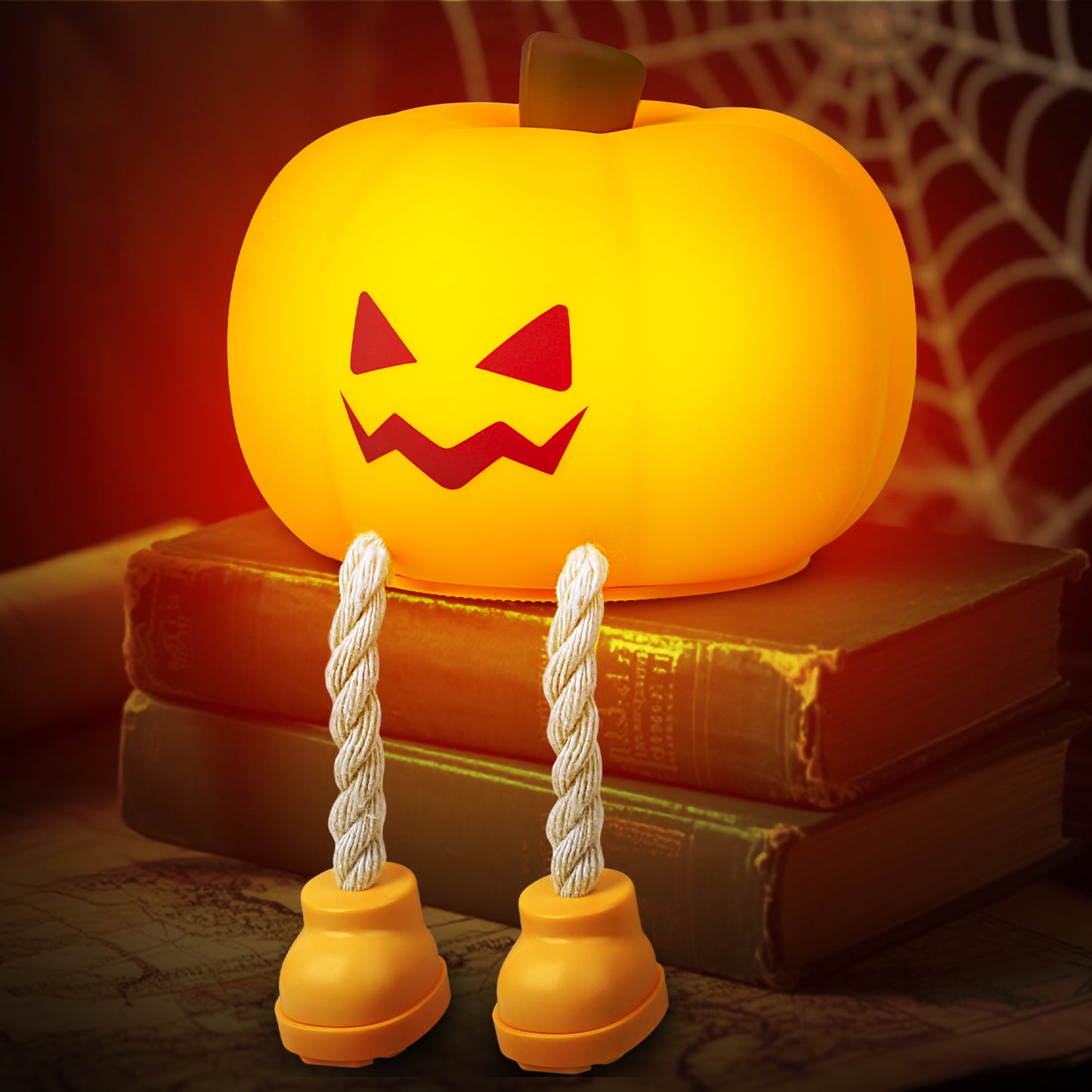 Ghost Night Light, Halloween Night Light with Timer, Soft Squeezable Touch Lamp, Rechargeable Dimmable Cute Lamp, for Bedroom Desk Decor & Halloween Decor Gifts